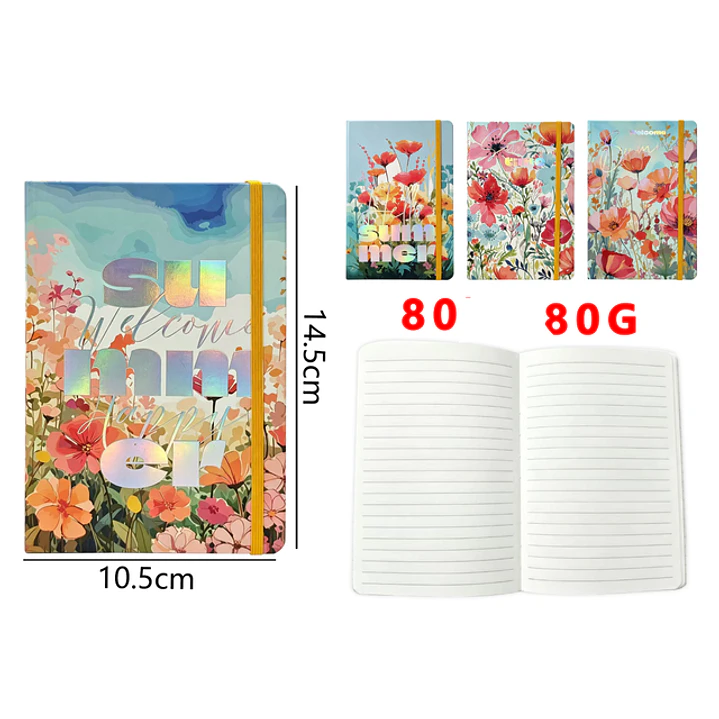 Libreta Elastico 80Hojas A6 1