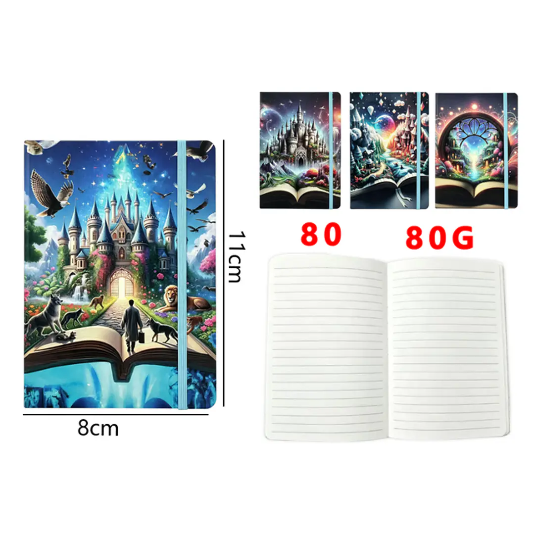 Libreta Elastico 80Hojas A7 1