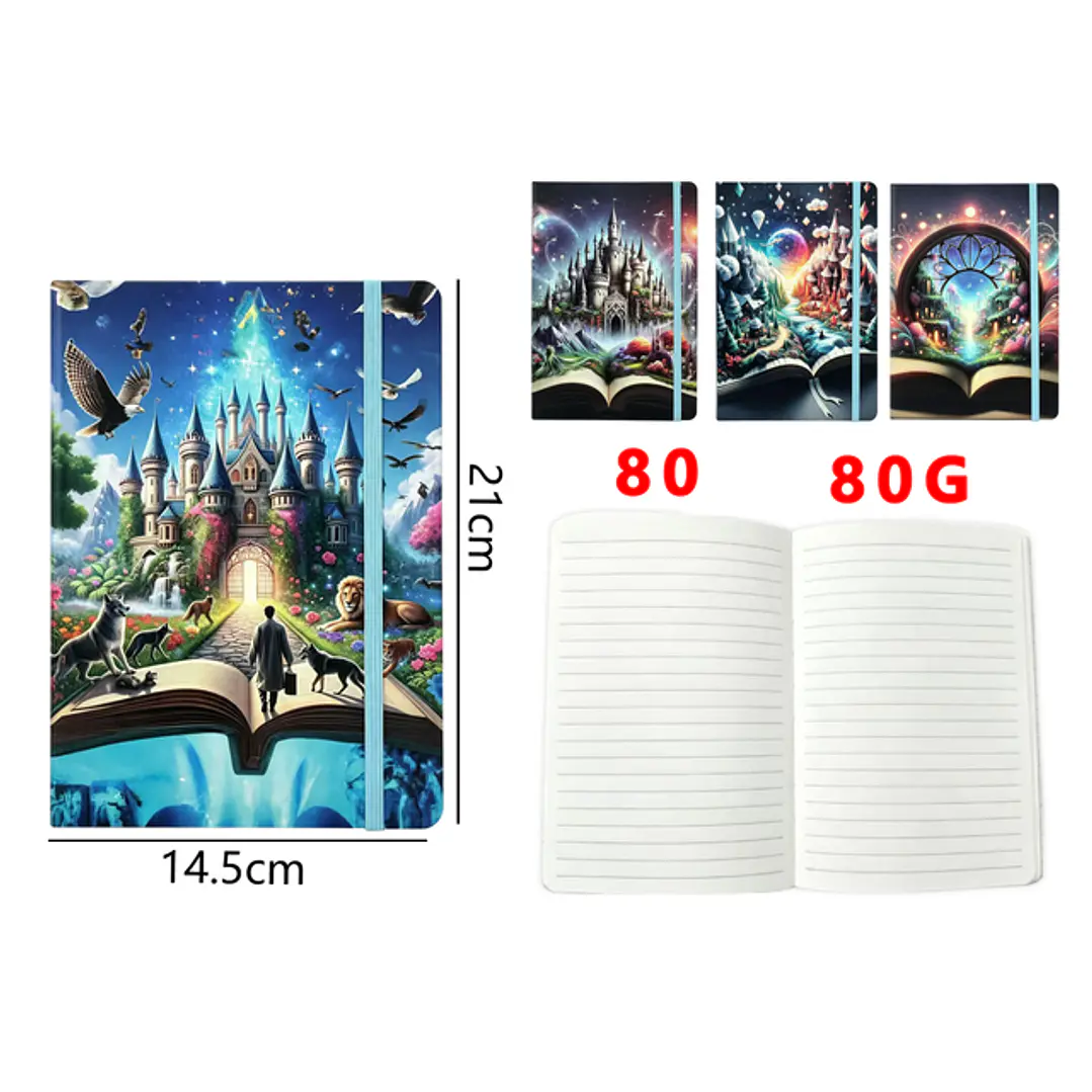 Libreta Elastico 80Hojas A5 1