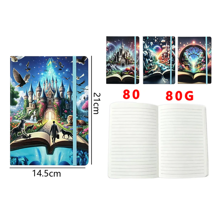 Libreta Elastico 80Hojas A5 1