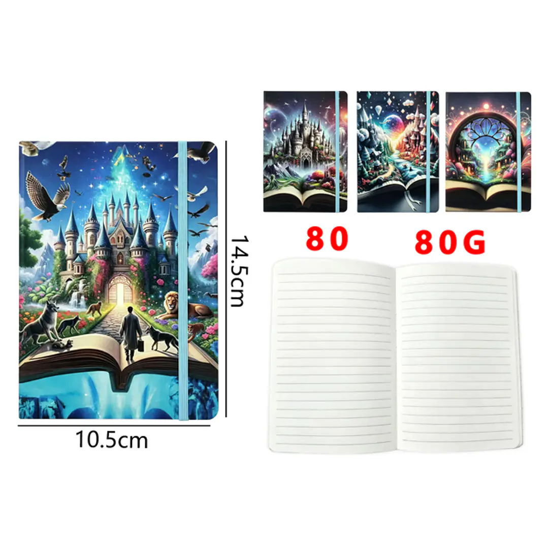 Libreta Elastico 80Hojas A6 1