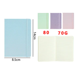 Libreta Elástico Glitter A6 14x8.5cm
