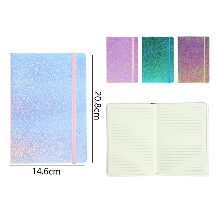 Libreta Elástico Pastel Brillante A5 20.8x14.6cm 1