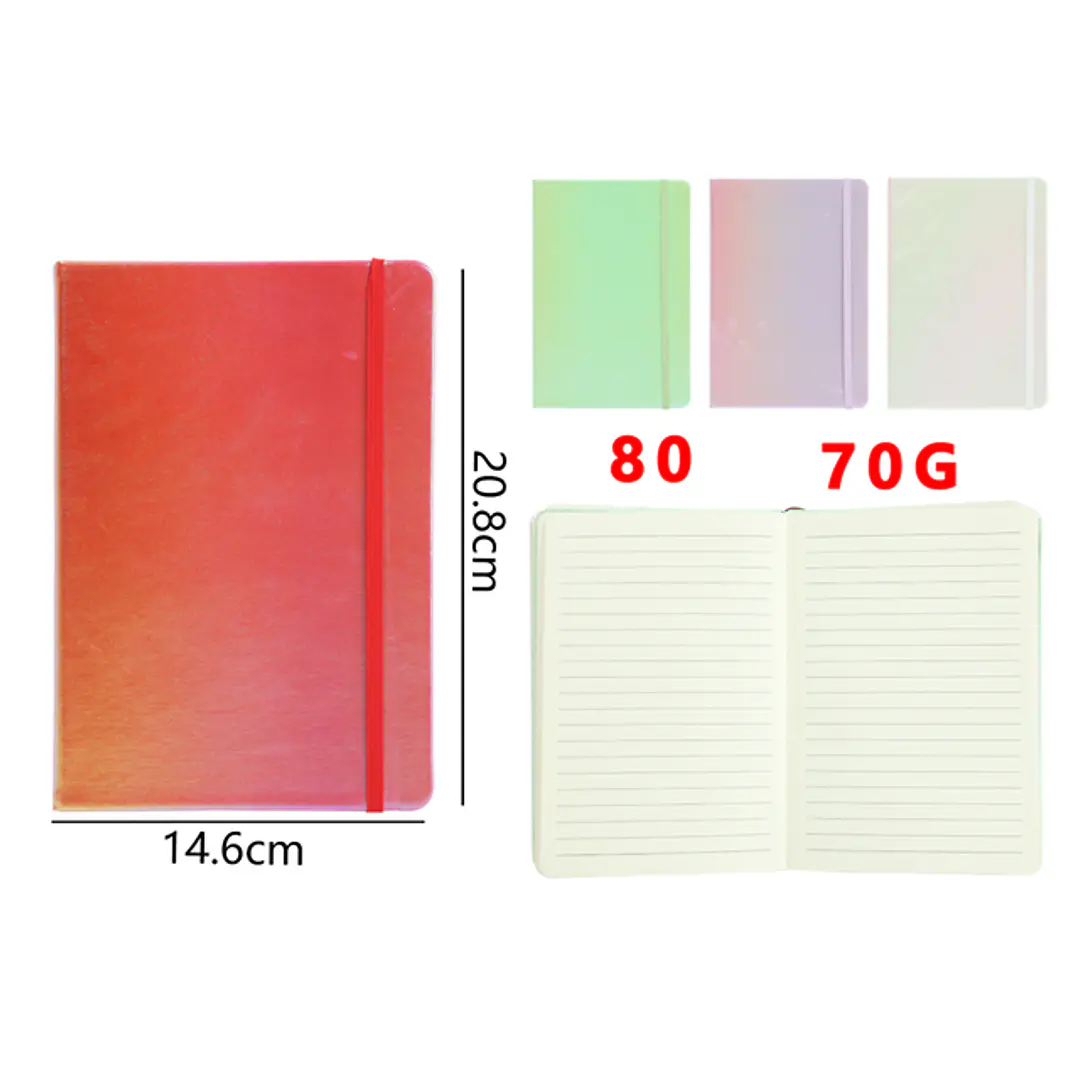 Libreta Elástico Degradado A5 20.8x14.6cm 1