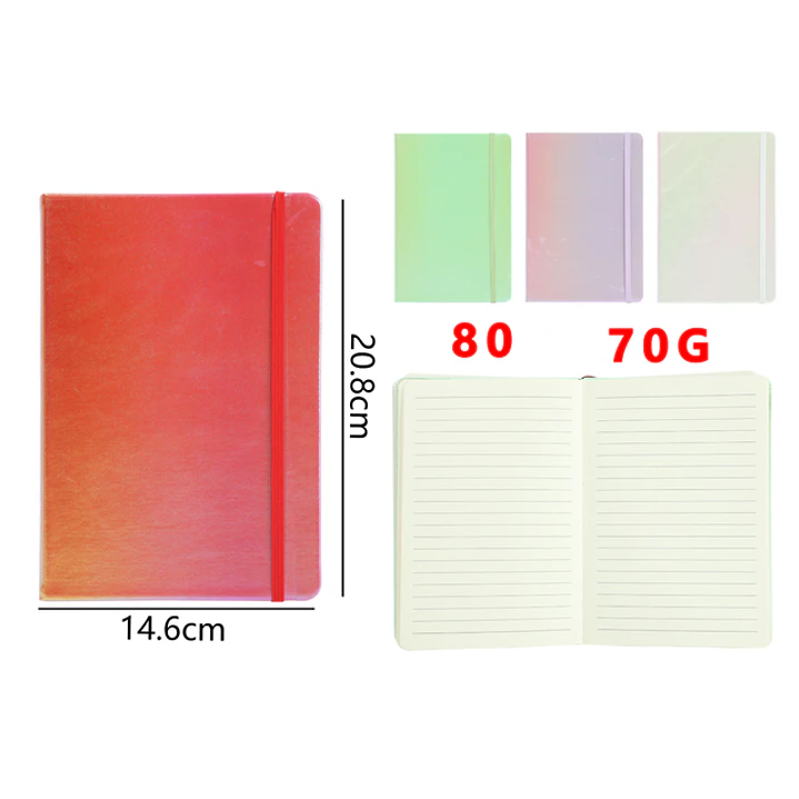 Libreta Elástico Degradado A5 20.8x14.6cm 1