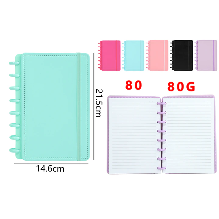 Libreta Color Pastel A5 21.5x14.6cm 1