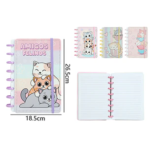 Libreta Amigos Felinos B5 26.5x18.5cm