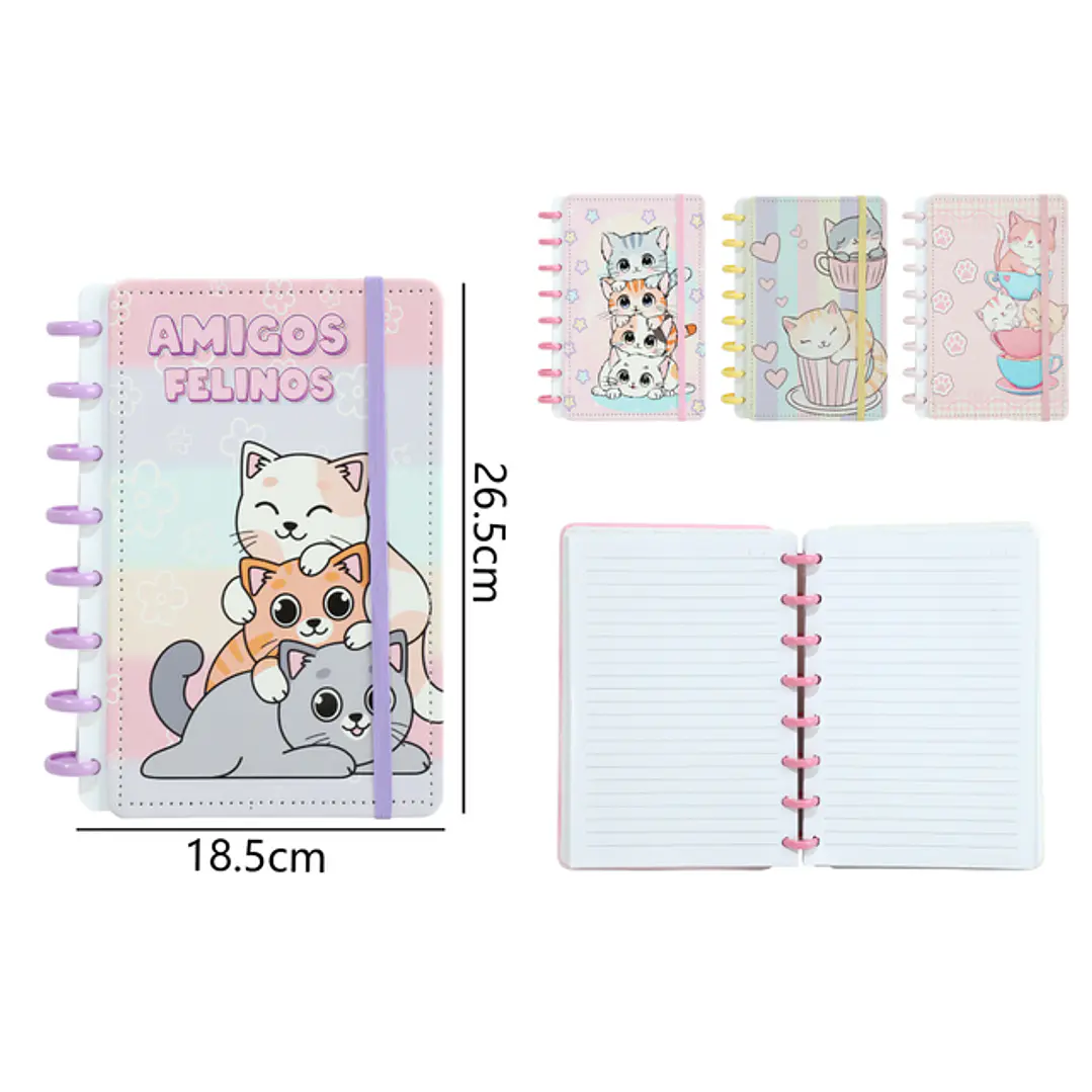 Libreta Amigos Felinos B5 26.5x18.5cm 1