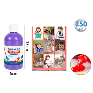 Tempera morado 13x6cm 250Ml