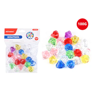 Diamantes Acrilicos De Colores 100G
