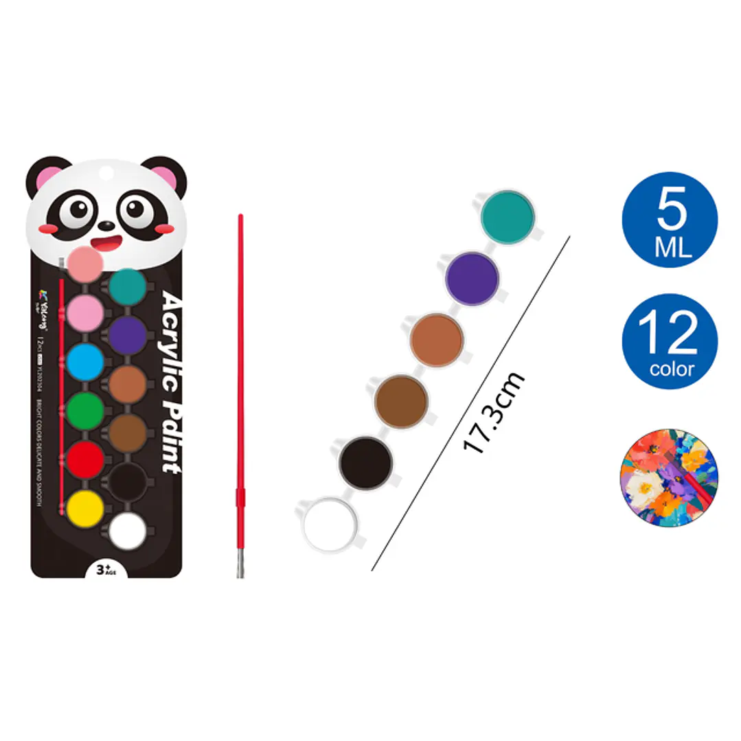Pintura Acrilico 5Ml 12 Unidades 1