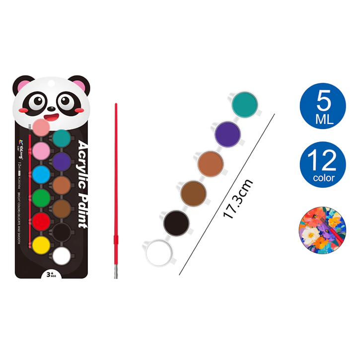 Pintura Acrilico 5Ml 12 Unidades 1