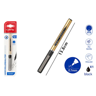Boligrafo Gel Negro 13.8Cm