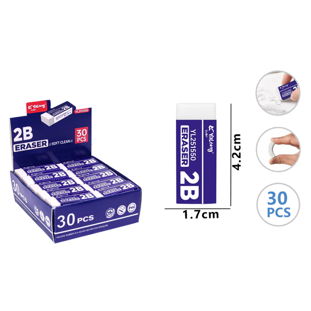 Gomas De Borrar 30 Unidades 1