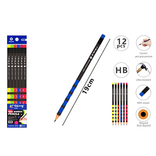 Lapices Grafito Hb 19Cm 12 Unidades