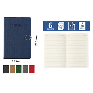 Libreta Con Broche 120Hojas A5