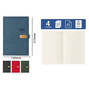 Libreta Con Broche 120Hojas A5