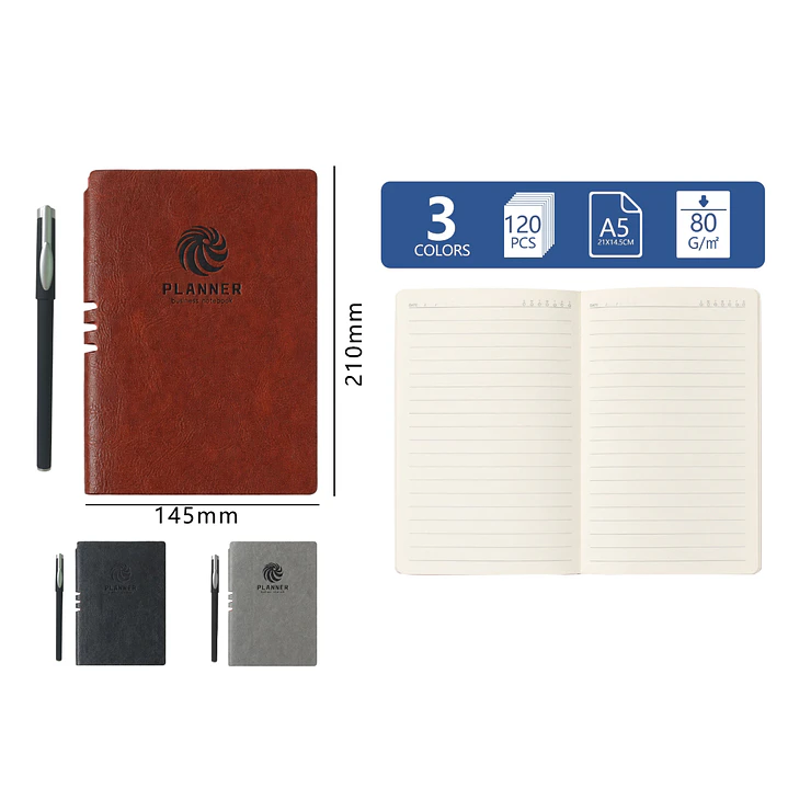 Libreta Con Boligrafo 120Hojas A6 1