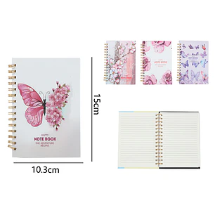 Cuaderno Con Espiral 80Hojas 15x10.3cm A6