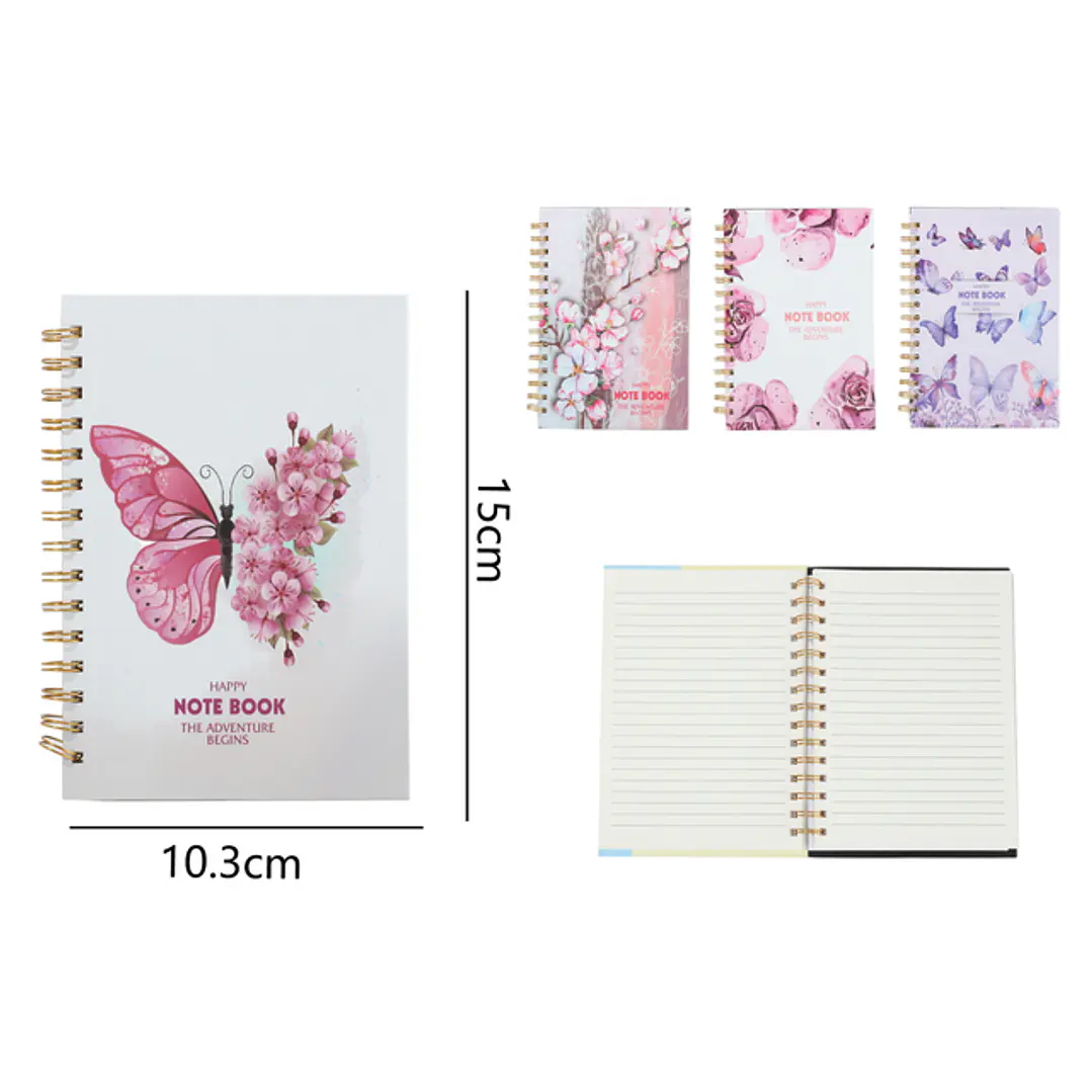 Cuaderno Con Espiral 80Hojas 15x10.3cm A6 1