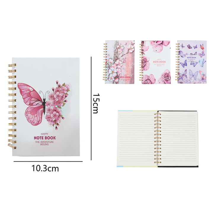 Cuaderno Con Espiral 80Hojas 15x10.3cm A6 1