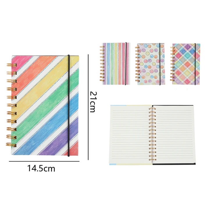Cuaderno Con Espiral 80Hojas 21x14.5cmA5 1