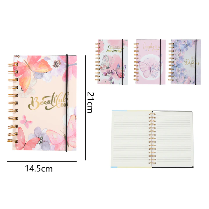 Cuaderno Con Espiral 80Hojas 21x14.5cm A5 1