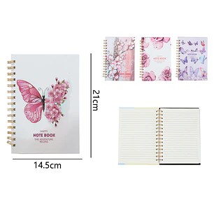 Cuaderno Con Espiral 80Hojas 21x14.5cm A5