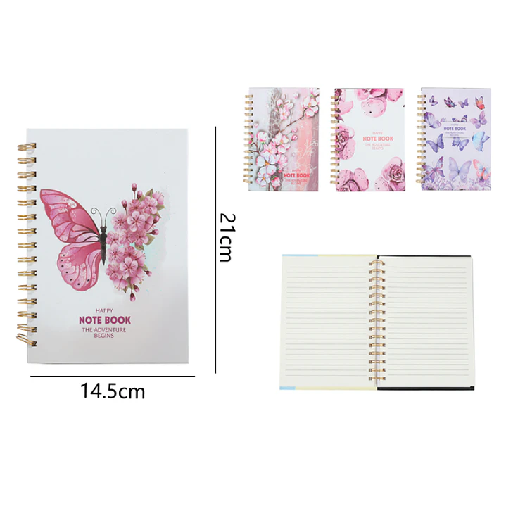 Cuaderno Con Espiral 80Hojas 21x14.5cm A5 1