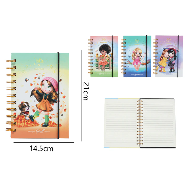 Cuaderno Con Espiral 80Hojas 21x14.5cm A5 1