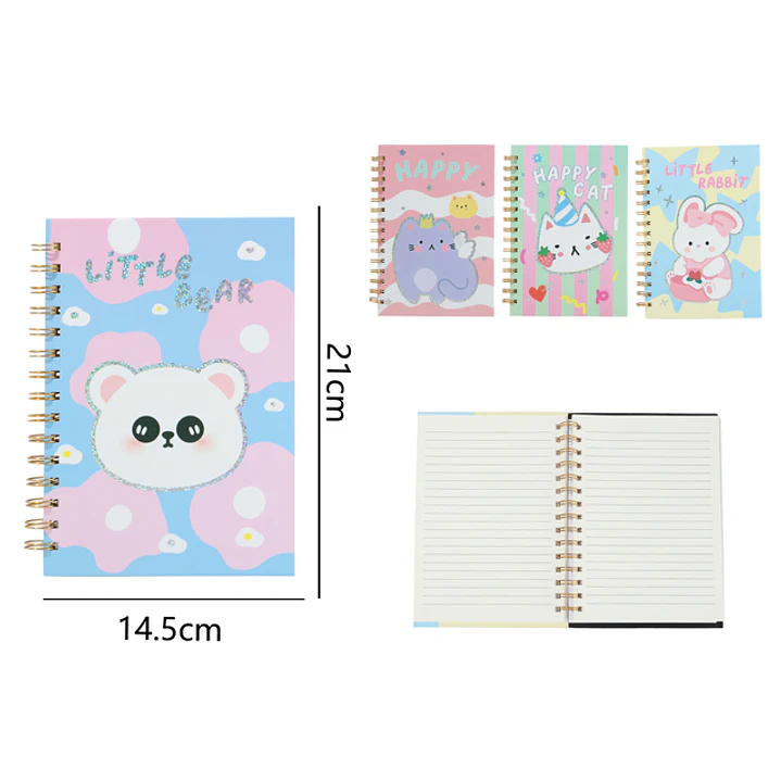 Cuaderno Con Espiral 80Hojas 21x14.5cm A5 1