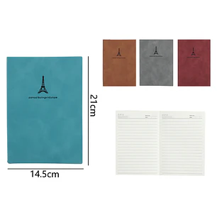 Libreta Paris 100 Hojas 21x14.5cm A5