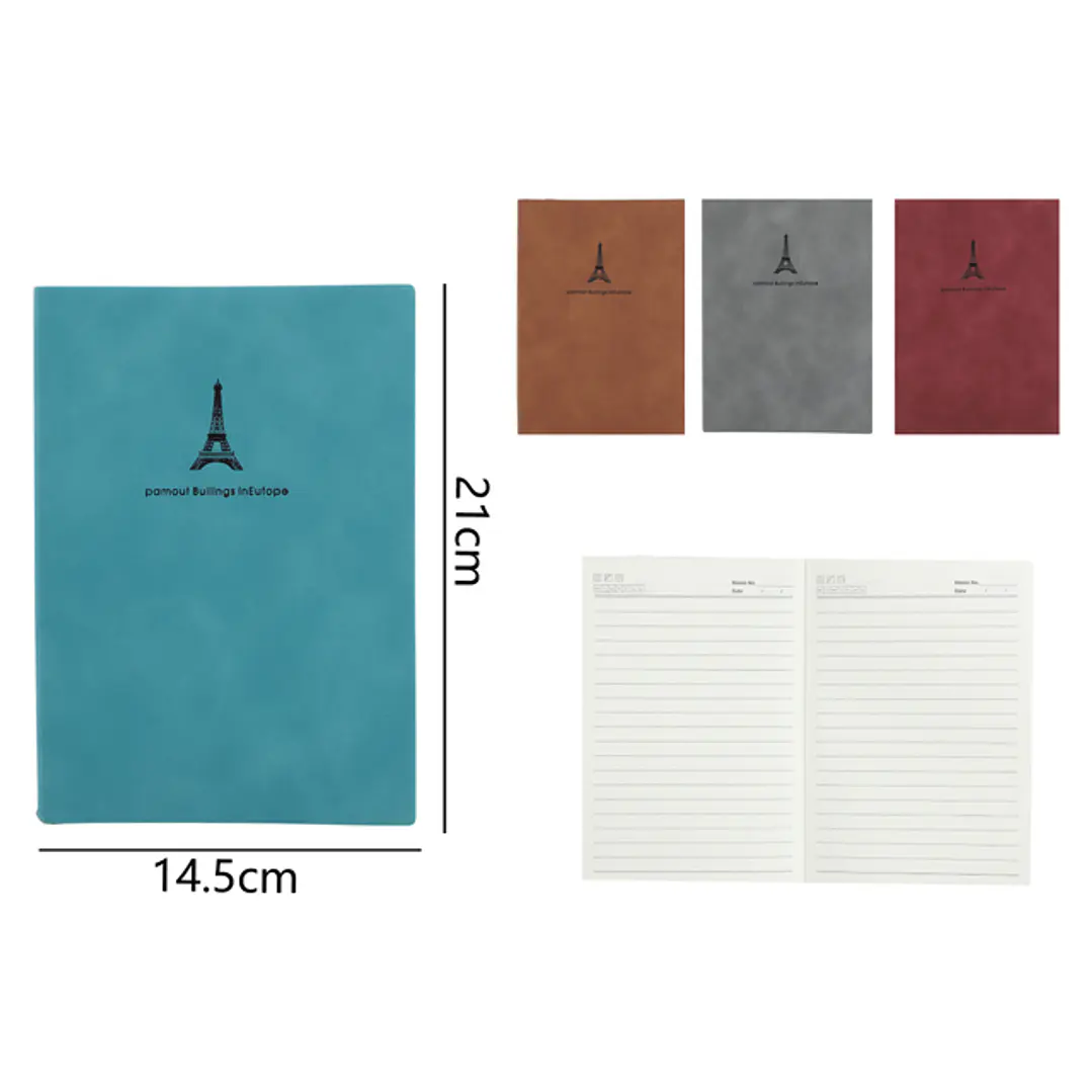 Libreta Paris 100 Hojas 21x14.5cm A5 1