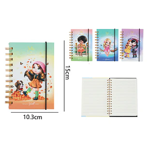 Cuaderno Con Espiral 80Hojas 15x10.3cm A6