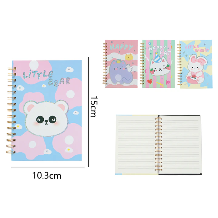 Cuaderno Con Espiral 80Hojas 15x10.3cm A6 1