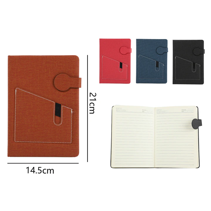 Libreta Con Broche 120 Hojas 21x14.5cm A5 1