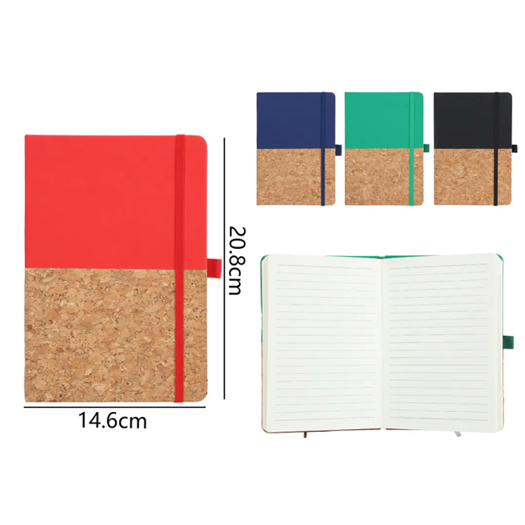 Libreta Con Elástico 80 Hojas 20.8x14.6cm A5 1
