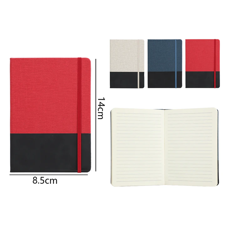 Libreta Con Elástico 80 Hojas 14x8.5cm A6 1