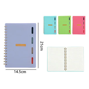 Agenda 4 Colores 80Hojas 21x14.5cm A5