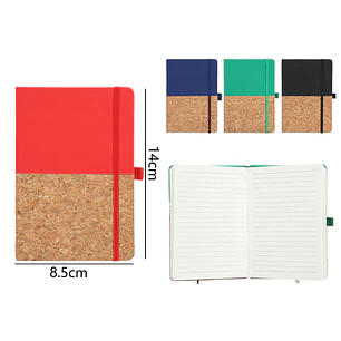 Libreta Con Elástico 80 Hojas 14x8.5cm A5