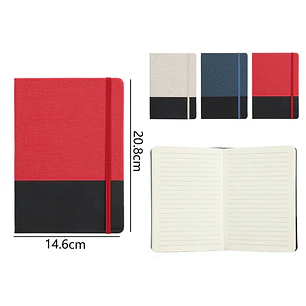 Libreta Con Elástico 80 Hojas 20.8x14.cm A5