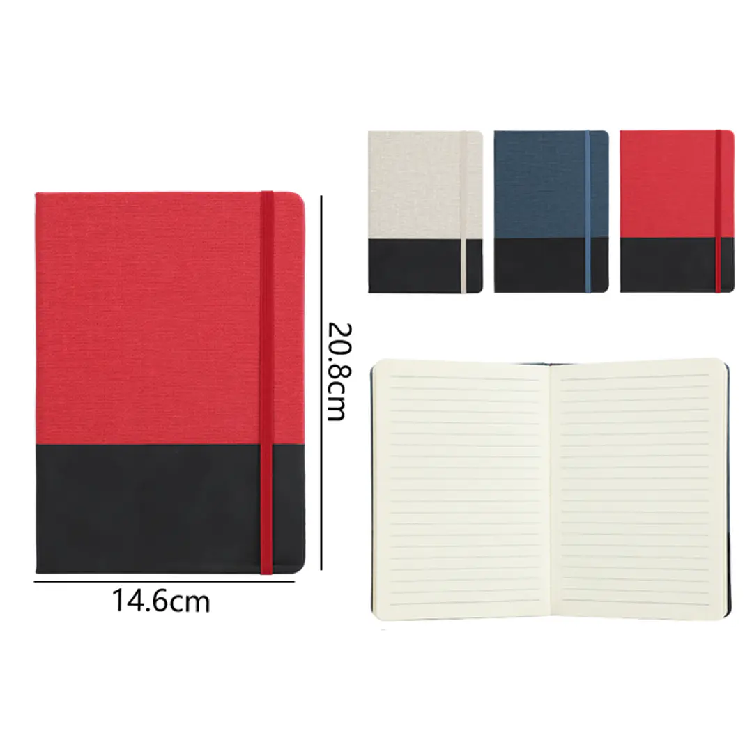 Libreta Con Elástico 80 Hojas 20.8x14.cm A5 1