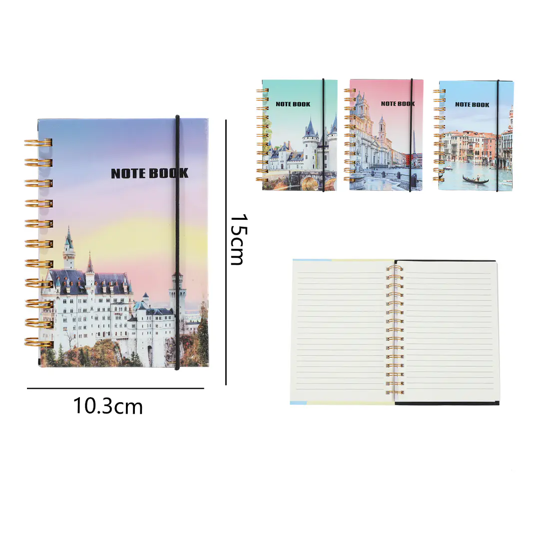 Cuaderno Edificios Antiguos 80Hojas 15x10.3cm A6 1