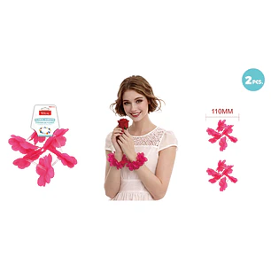 Pulseras 6X2Flores Rosado 2 Unidades