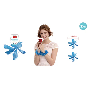 Pulseras 6X2Flores Celeste 2 Unidades