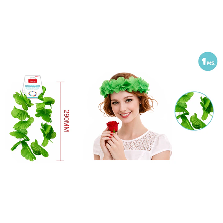 Corona 12X2Flores Verde 290Mm 1