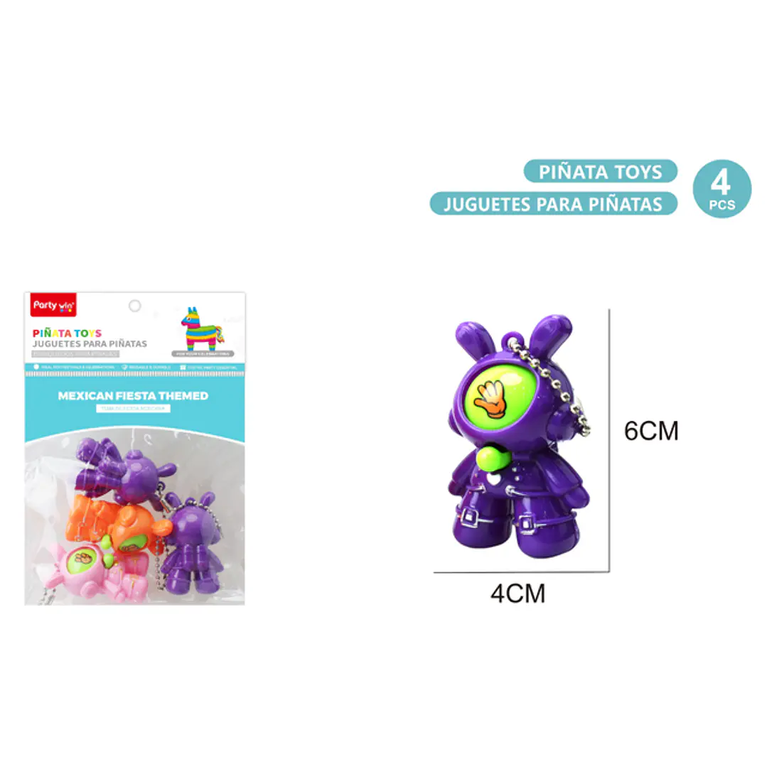 Juguetes Para Piñata 4 Unidades 1