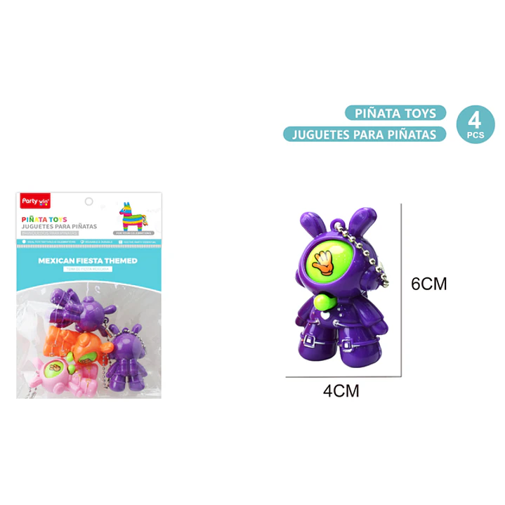 Juguetes Para Piñata 4 Unidades 1