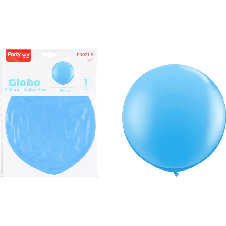 Globo Gigante Mate Celeste 90Cm 1
