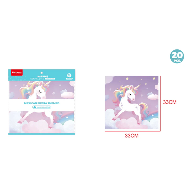 Servilletas Unicornio 33Cm 20 Unidades 1